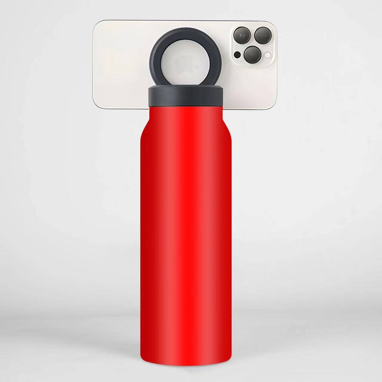 Stainless Steel Magnetic Insulated Water Bottle with Phone Holder