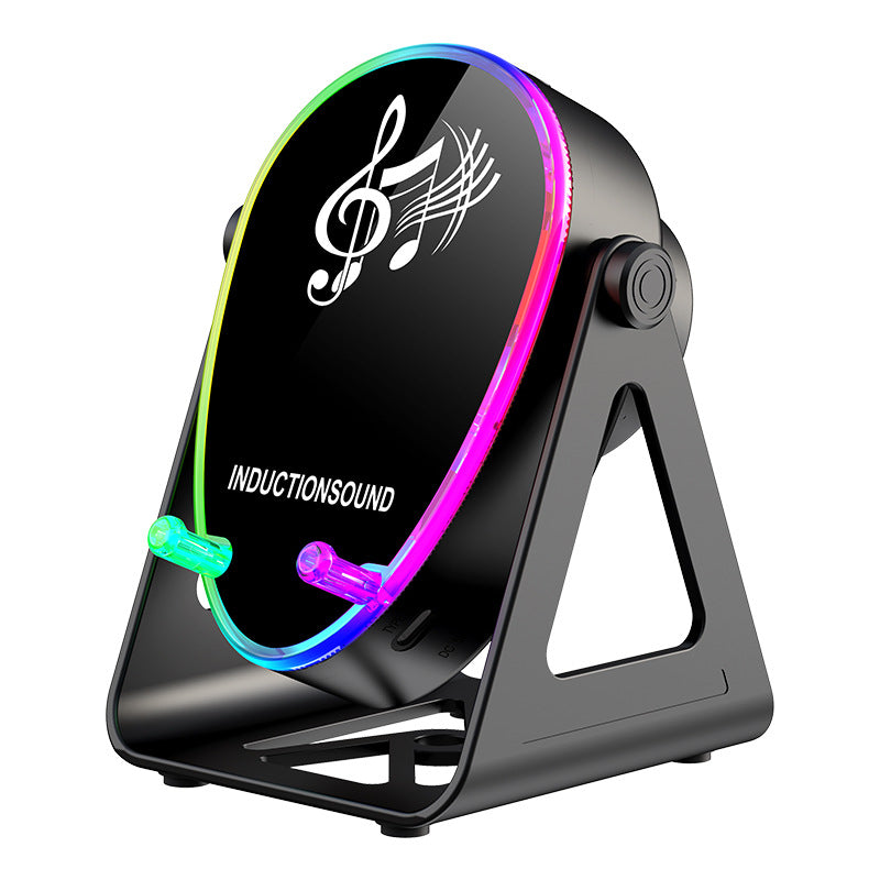 Five-in-One Folding Desktop Phone Stand with Charging Speaker Light