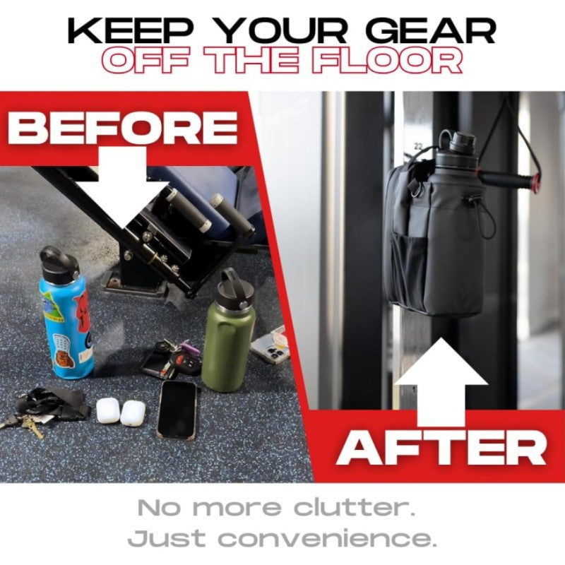 Gym Magnetic Water Bottle Bag
